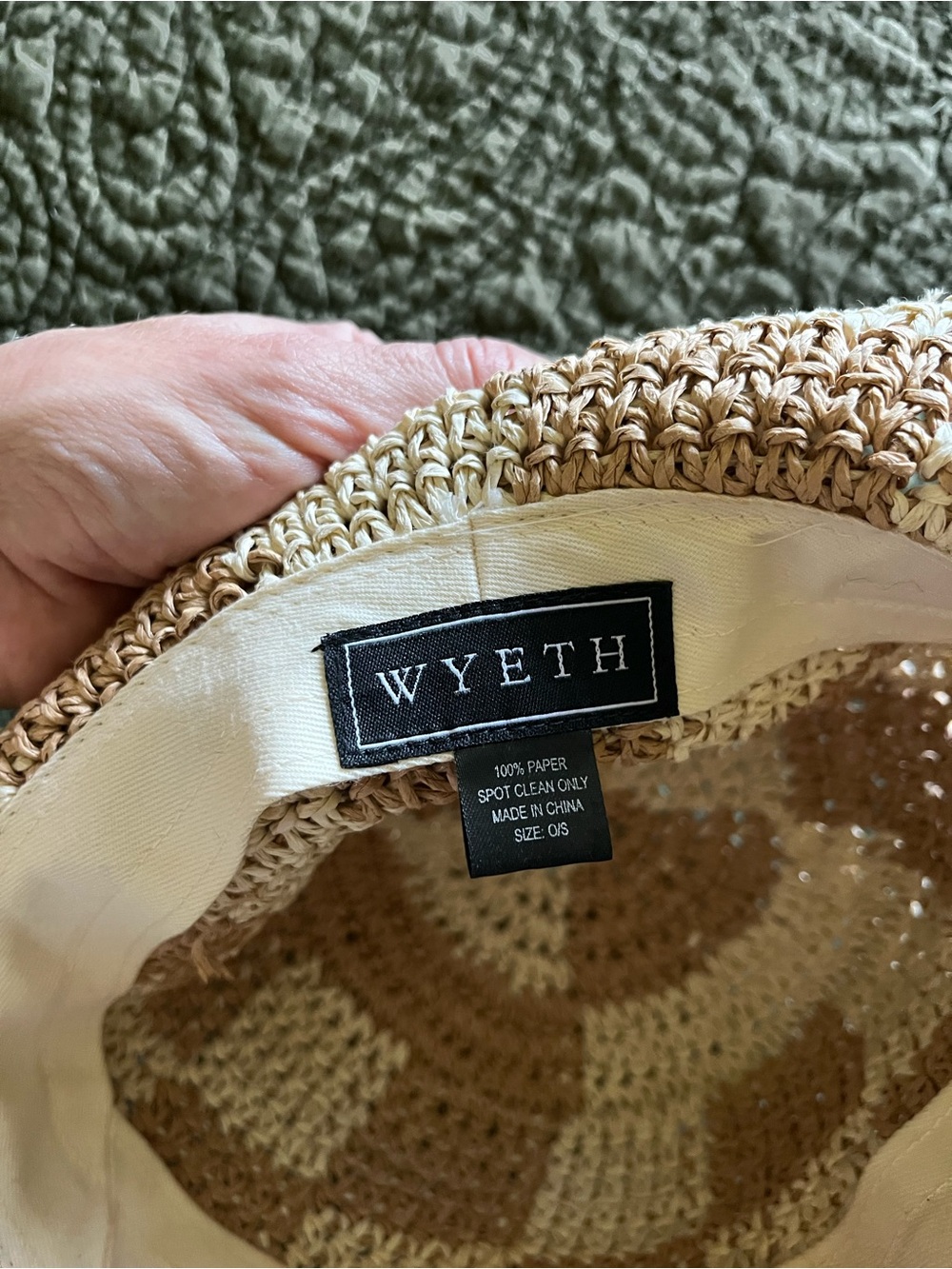 Wyeth checkered straw hat - Picture 10 of 10